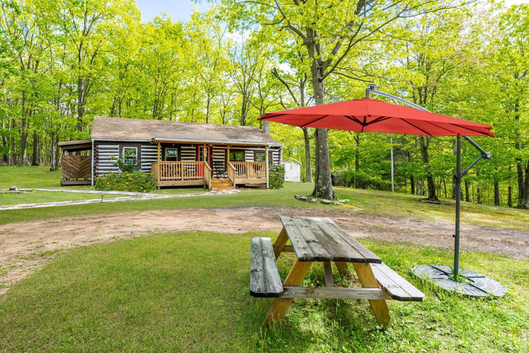 Modernized Log W Hot Tub Fire Pit & Views * Berkeley Springs